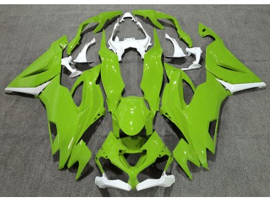 Gloss Green & White 2019-2023 Kawasaki ZX6R Motorcycle Fairing