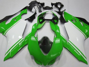 Gloss Green White and Black 2011-2014 Ducati Ducati 1199 Motorcycle Fairing