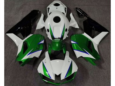 Gloss Green White and Blue 2013-2023 Honda CBR600RR Motorcycle Fairing