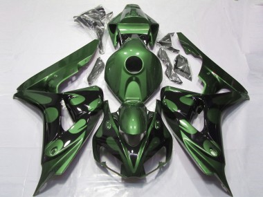 Gloss Green and Black 2006-2007 Honda CBR1000RR Motorcycle Fairing