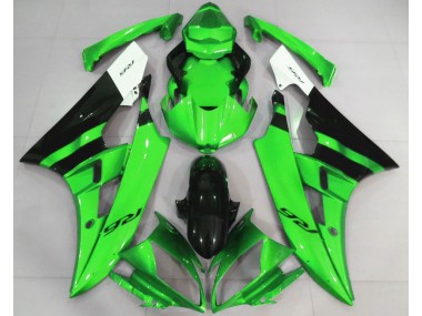 Gloss Green and Black 2006-2007 Yamaha R6 Motorcycle Fairing