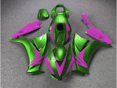 Gloss Green and Pink 2012-2016 Honda CBR1000RR Motorcycle Fairing