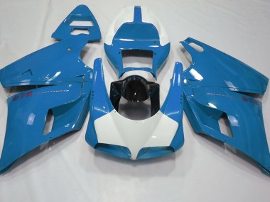 Gloss Light Blue & White 1993-2005 Ducati Ducati 996 748 916 998 Motorcycle Fairing