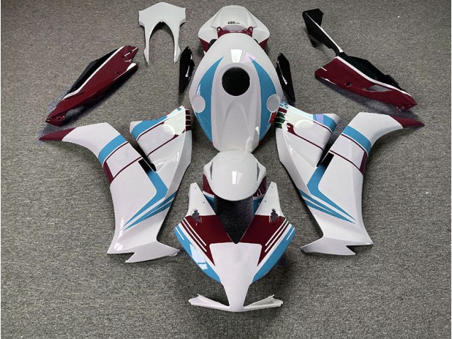 Gloss Light Blue and Maroon 2012-2016 Honda CBR1000RR Motorcycle Fairing