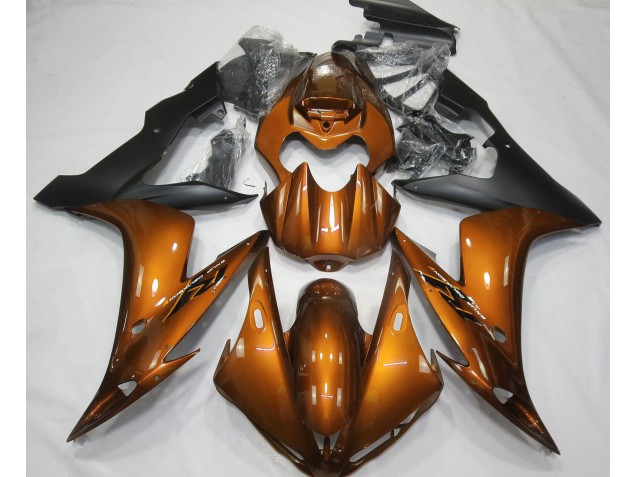 Gloss Orange & Black 2004-2006 Yamaha R1 Motorcycle Fairing