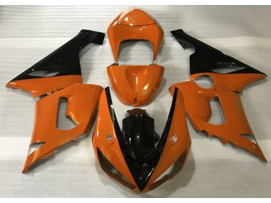 Gloss Orange & Black 2005-2006 Kawasaki ZX6R Motorcycle Fairing