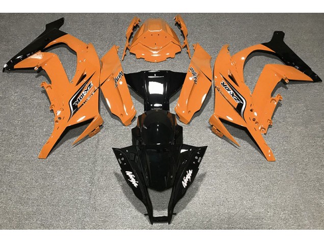 Gloss Orange & Logos 2011-2015 Kawasaki ZX10R Motorcycle Fairing