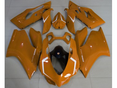 Gloss Orange & White 2011-2014 Ducati Ducati 1199 Motorcycle Fairing