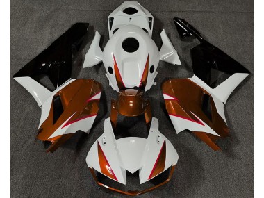 Gloss Orange White and Red 2013-2023 Honda CBR600RR Motorcycle Fairing