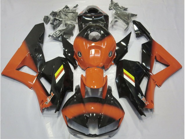 Gloss Orange and Black Fade 2013-2023 Honda CBR600RR Motorcycle Fairing