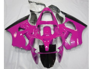 Gloss Pink & Black 2000-2002 Kawasaki ZX6R Motorcycle Fairing