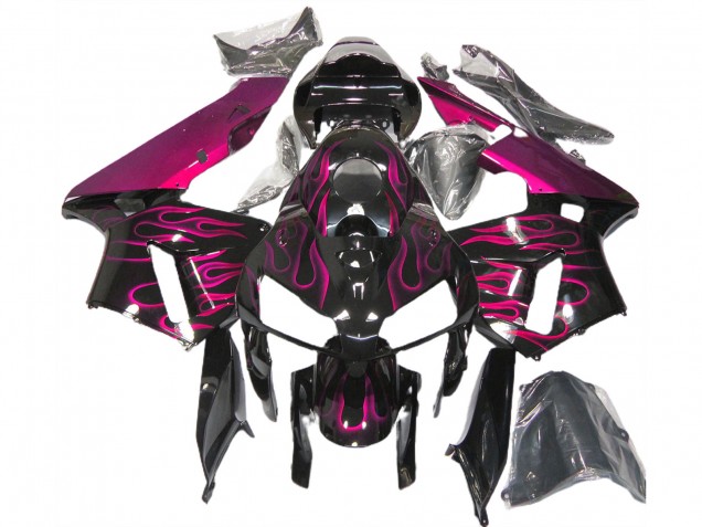 Gloss Pink Flame 2005-2006 Honda CBR600RR Motorcycle Fairing