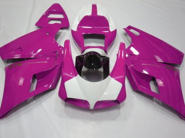 Gloss Pink & White 1993-2005 Ducati Ducati 996 748 916 998 Motorcycle Fairing