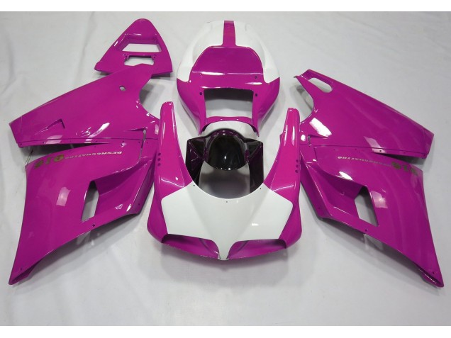 Gloss Pink & White 1993-2005 Ducati Ducati 996 748 916 998 Motorcycle Fairing