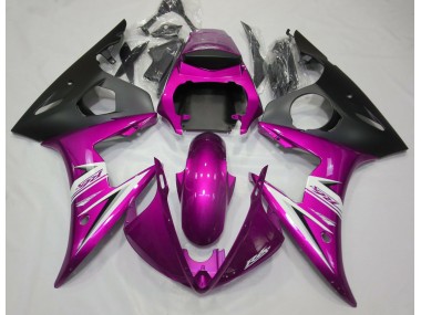 Gloss Pink & White 2003-2004 Yamaha R6 Motorcycle Fairing