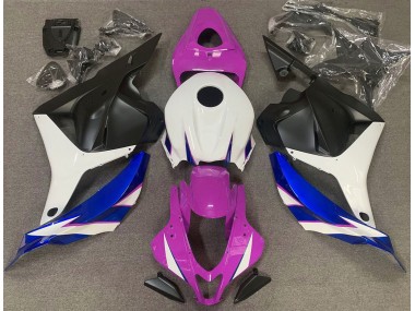 Gloss Pink White and Blue 2009-2012 Honda CBR600RR Motorcycle Fairing