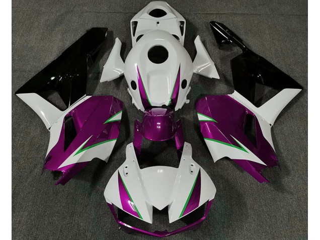 Gloss Pink White and Green 2013-2023 Honda CBR600RR Motorcycle Fairing