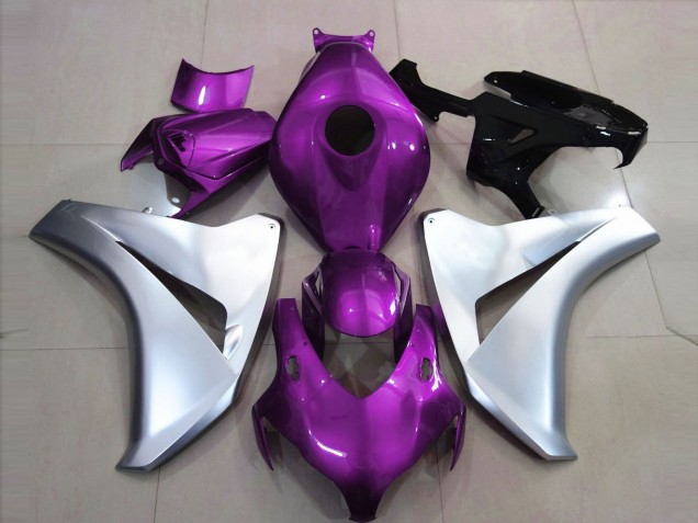 Gloss Pink and Silver 2008-2011 Honda CBR1000RR Motorcycle Fairing