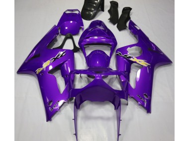 Gloss Purple 2003-2004 Kawasaki ZX6R Motorcycle Fairing