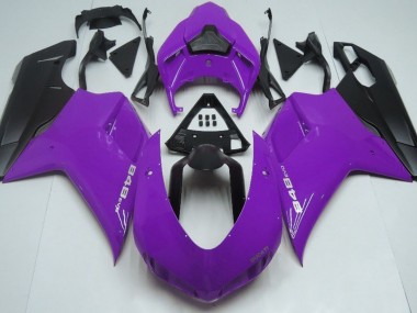 Gloss Purple & Black 2007-2014 Ducati Ducati 848 1098 1198 Motorcycle Fairing