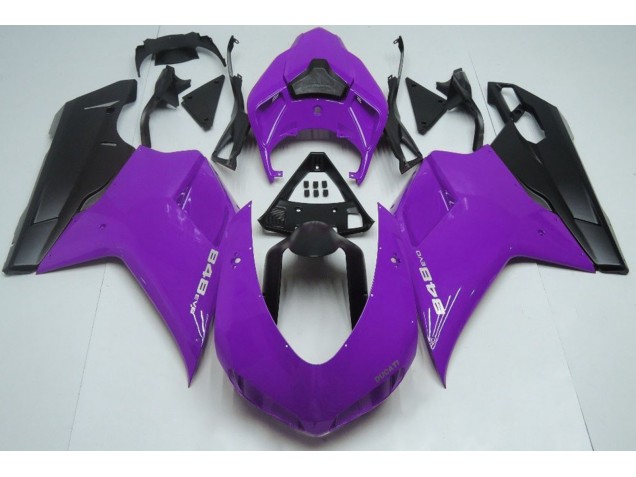 Gloss Purple & Black 2007-2014 Ducati Ducati 848 1098 1198 Motorcycle Fairing