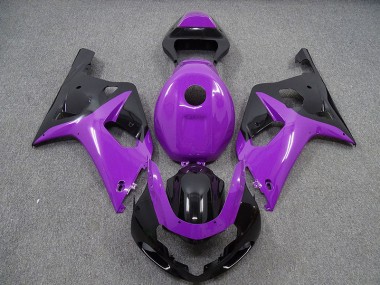 Gloss Purple and Black 2001-2003 Suzuki GSXR 600-750 Motorcycle Fairing