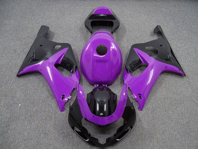 Gloss Purple and Black 2001-2003 Suzuki GSXR 600-750 Motorcycle Fairing