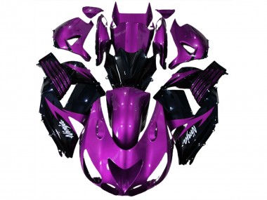 Gloss Purple and Black 2006-2011 Kawasaki ZX14R Motorcycle Fairing