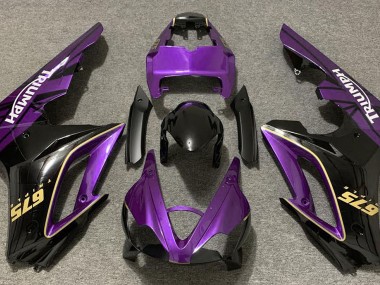 Gloss Purple and Black 2009-2012 Triumph Daytona 675 Motorcycle Fairing