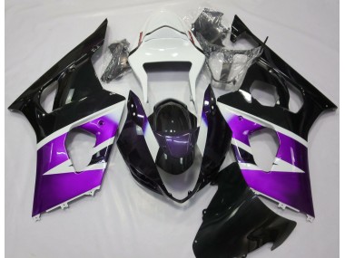 Gloss Purple and White 2003-2004 Suzuki GSXR 1000 Motorcycle Fairing