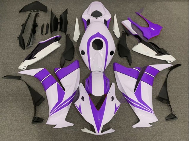 Gloss Purple and White 2012-2016 Honda CBR1000RR Motorcycle Fairing