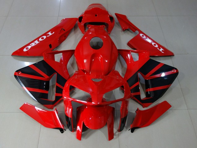 Gloss Red 2005-2006 Honda CBR600RR Motorcycle Fairing