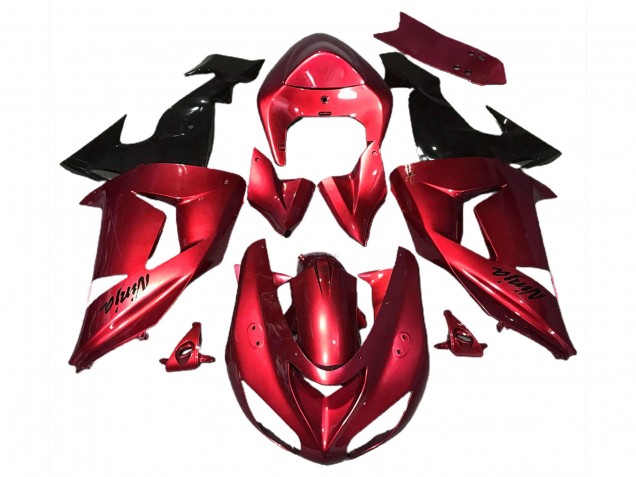 Gloss Red 2006-2007 Kawasaki ZX10R Motorcycle Fairing