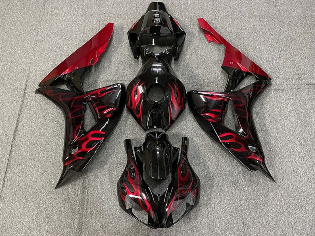 Gloss Red Flame 2006-2007 Honda CBR1000RR Motorcycle Fairing