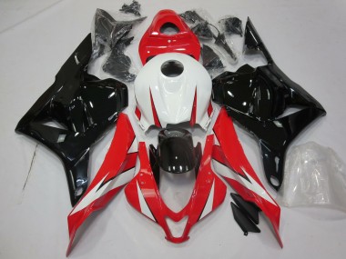 Gloss Red White and Black 2009-2012 Honda CBR600RR Motorcycle Fairing