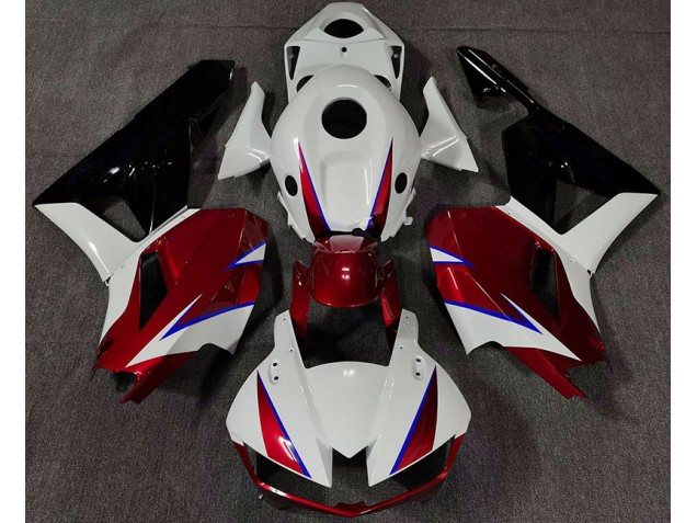 Gloss Red White and Blue 2013-2023 Honda CBR600RR Motorcycle Fairing