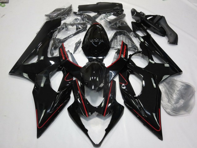 Gloss Red and Black 2005-2006 Suzuki GSXR 1000 Motorcycle Fairing