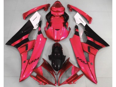 Gloss Red and Black 2006-2007 Yamaha R6 Motorcycle Fairing