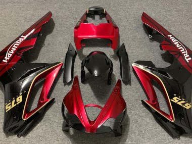 Gloss Red and Black 2009-2012 Triumph Daytona 675 Motorcycle Fairing