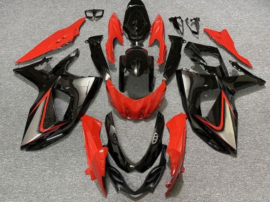 Gloss Red and Black 2009-2016 Suzuki GSXR 1000 Motorcycle Fairing