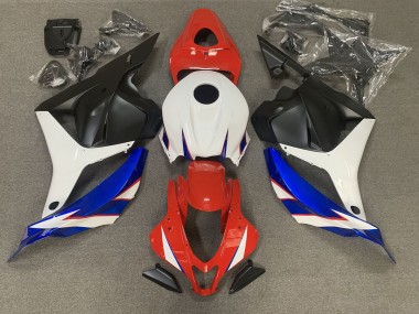 Gloss Red blue and White 2009-2012 Honda CBR600RR Motorcycle Fairing