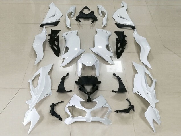 Gloss White 2019-2023 Kawasaki ZX6R Motorcycle Fairing