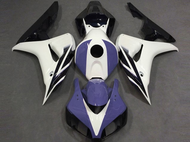 Gloss White Blue and Black 2006-2007 Honda CBR1000RR Motorcycle Fairing