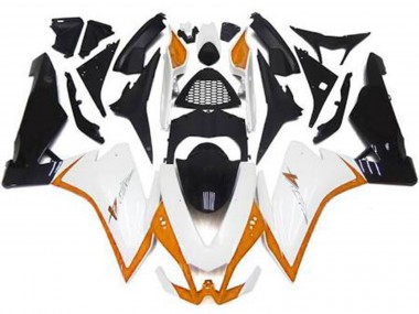 Gloss White & Orange 2010-2015 Aprilia RSV4 1000 Motorcycle Fairing