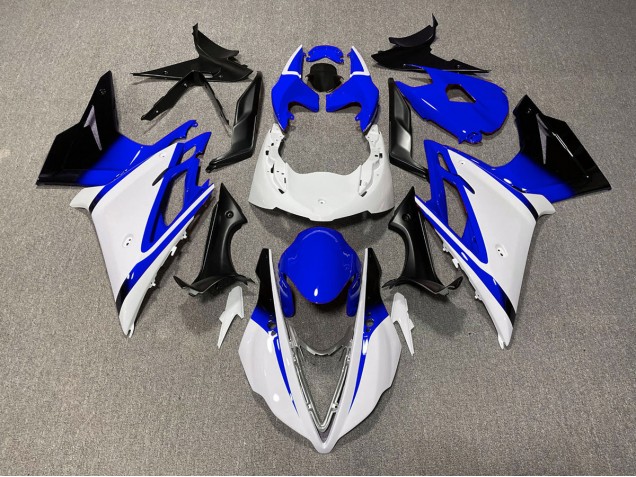 Gloss White and Blue 2013-2016 Triumph Daytona 675 Motorcycle Fairing