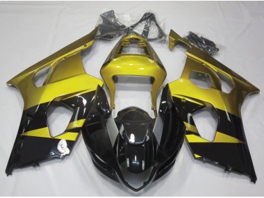 Gloss Yellow & Black 2003-2004 Suzuki GSXR 1000 Motorcycle Fairing