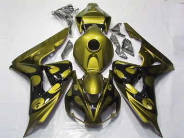 Gloss Yellow and Black 2006-2007 Honda CBR1000RR Motorcycle Fairing