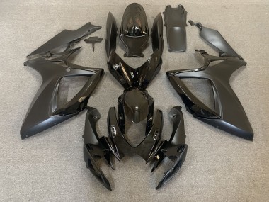 Gloss and Matte Black 2006-2007 Suzuki GSXR 600-750 Motorcycle Fairing