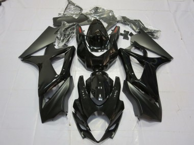 Gloss and Matte Black 2007-2008 Suzuki GSXR 1000 Motorcycle Fairing