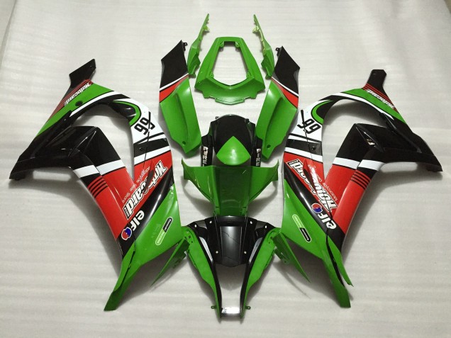 Green 66 2011-2015 Kawasaki ZX10R Motorcycle Fairing